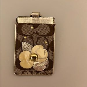 Coach id tag and card holder